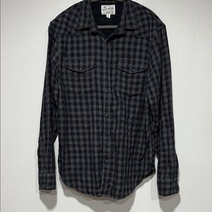 Lucky Brand Dark Checkered Men's Shirt